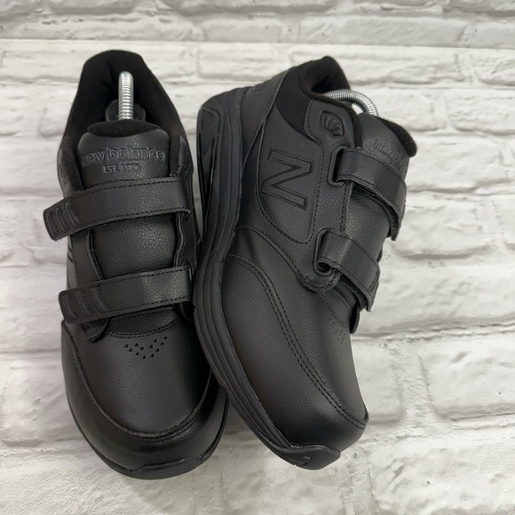 New Balance 3 Strap Walking Shoes MW928HB3 2E Mens 10.5 Black Leather Excellent! main image 13